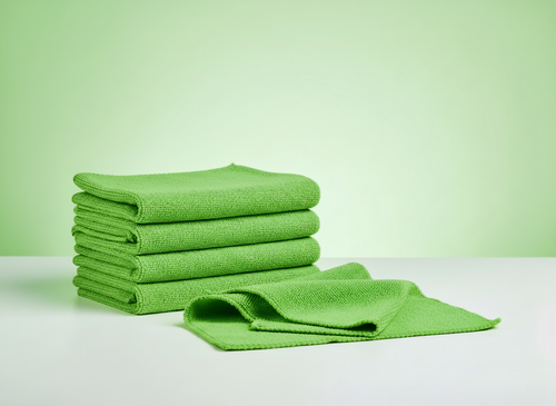 Chiffons microfibre colorés.